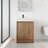 Ariadny 24'' Single Sink Freestanding Bathroom Vanity, Floor Standing Vanity With 2 Doors and White Resin Basin Sink Top