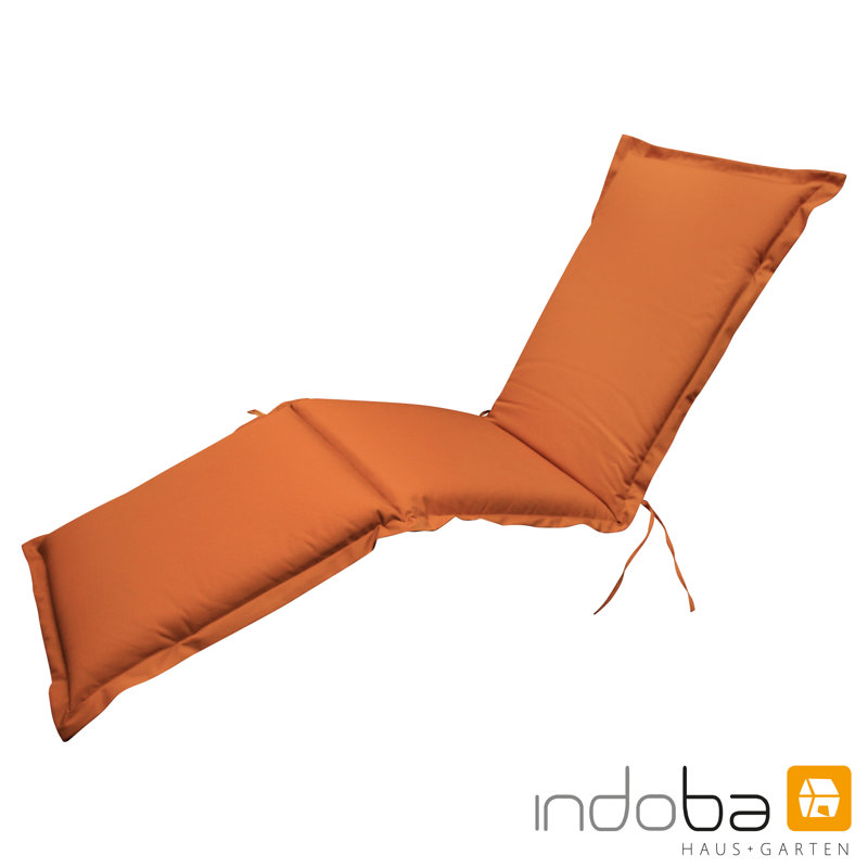 Afrin Lounger Cushion, 9cm H x 65cm W x 195cm D, Orange
