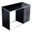 Remise de rangement pour le bois de chauffage, support extérieur pour le bois de chauffage, remise extérieure avec support à bûches, abri à bois de chauffage pour la terrasse, acier galvanisé anthracite