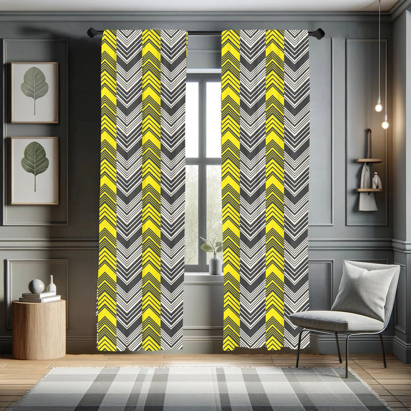 Panneaux de rideaux semi-transparents avec passe-tringle, 28 po x 84 po