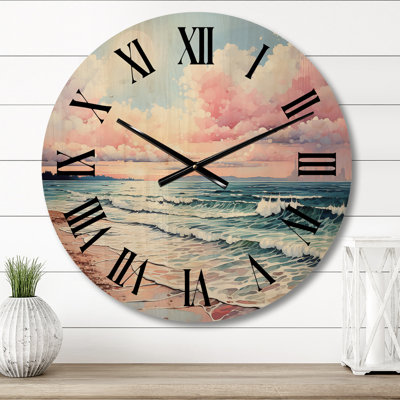 Voyle Solid Wood Wall Clock