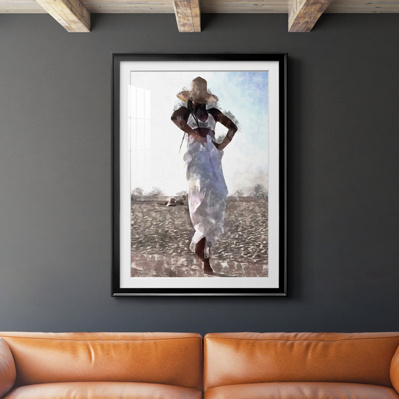 «Her Dance I» par - Impression sur, H 36,5 po x l 26,5 po x P 1 po, Cadre noir