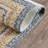 Merline Rectangle Geometric Hand Braided Area Rug in Beige/Blue-345370631
