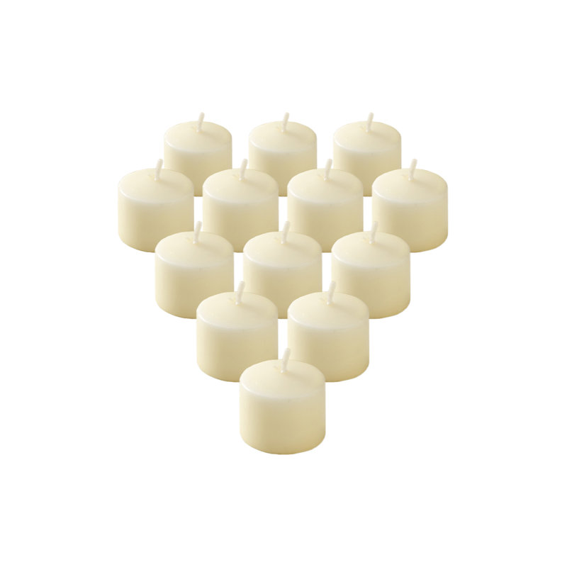 Bougie votive 10 heures Ebern Designs, Ivoire, 432