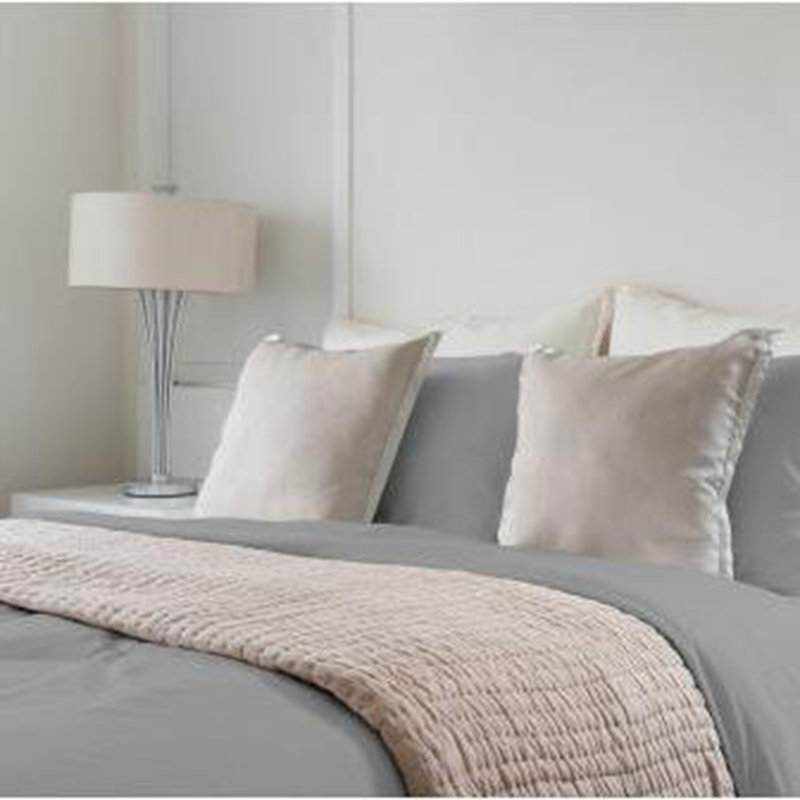 Deluxe Soft 100% Rayon From Bamboo 3-Piece sheet Set, Silver/Gray, Twin Sheet Set with 1 Pillowcase 