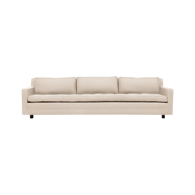 Sofa, Aged Velvet Eggshell