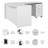 Office 500 Collection 3 Piece Computer Desk Office Set-83621324
