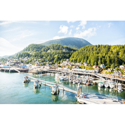 Fishing Boats Docked - Wrapped Canvas Print