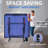 8Ft Mid-Size Table Tennis Table Foldable & Portable Ping Pong Table Set For Indoor Games With Net