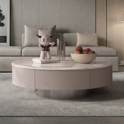 Table basse simple et naturelle en pierre de luxe