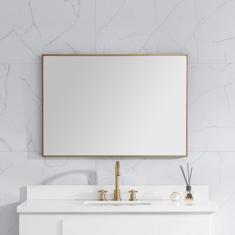 Sonoma Metal Wall Mirror, 27.6" x 59.1", Gold