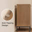 Buffet avec portes en rotin et tablettes réglables, chêne