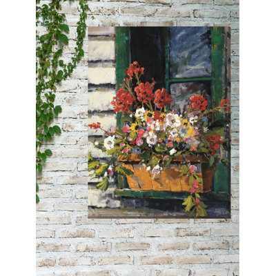 Window Of Color  Outdoor Wall Canvas Art