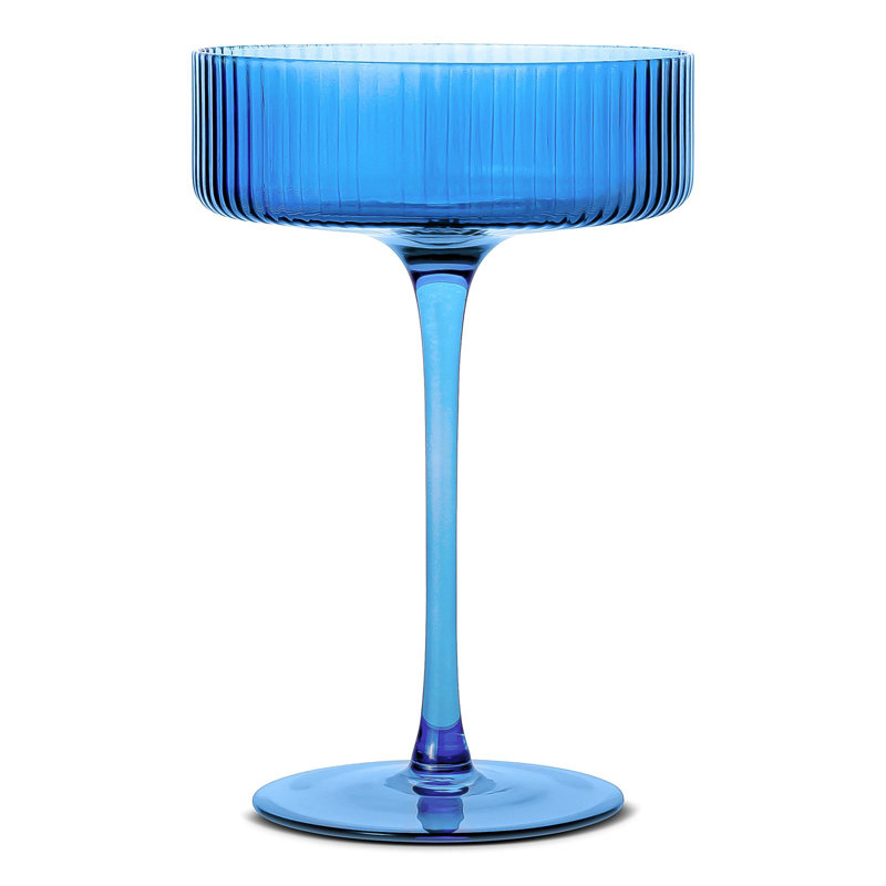 Harmon 10 oz Ensemble de cristal taillé, Bleu