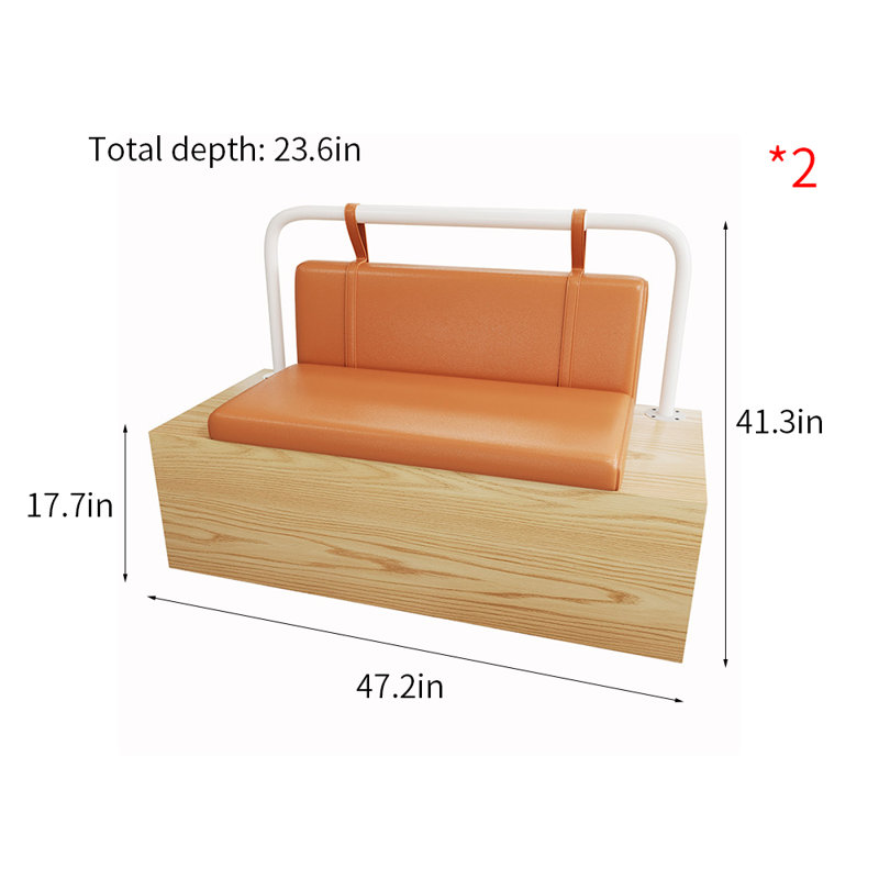 Bancs décontractés de style crème et café décontracté