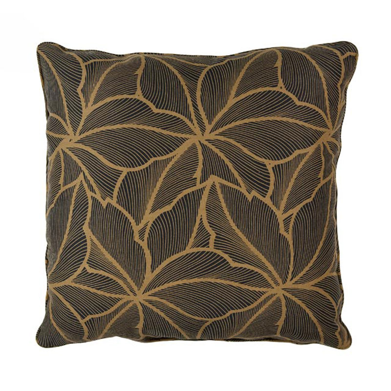 Yvette Stone Polyester/Cotton Blend Square Pillow