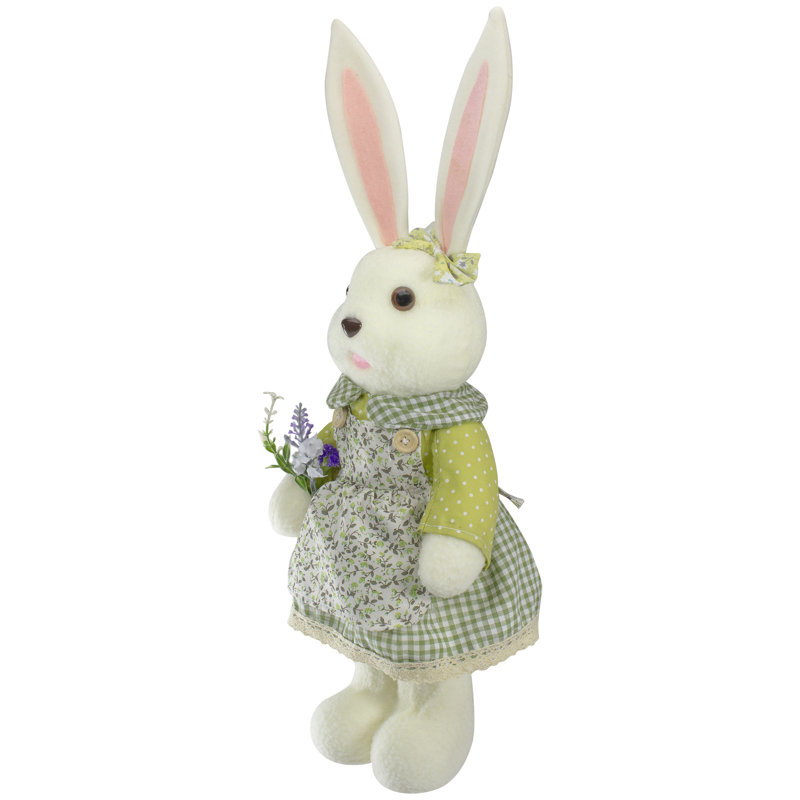 Figurine de Pâques 20 "blanche et verte