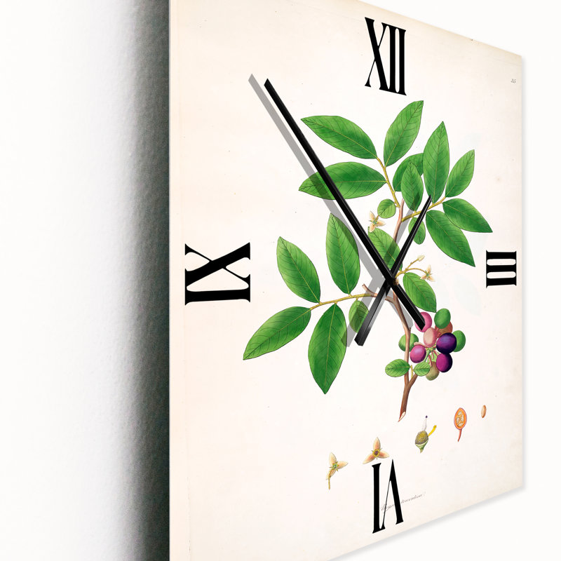 Horloge murale rétro London Plants, Grand
