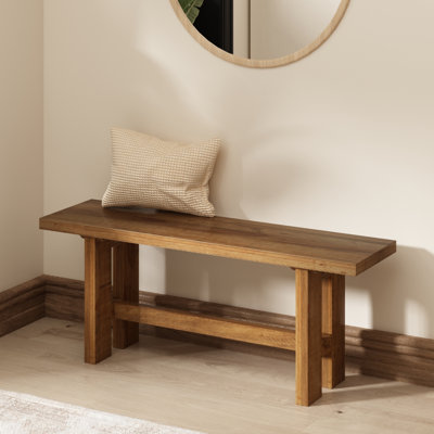 43''W Solid Reclaimed Wood Bench