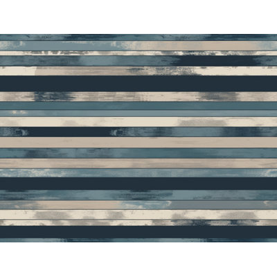Horizontal Stripes Machine Printed Duvet Cover