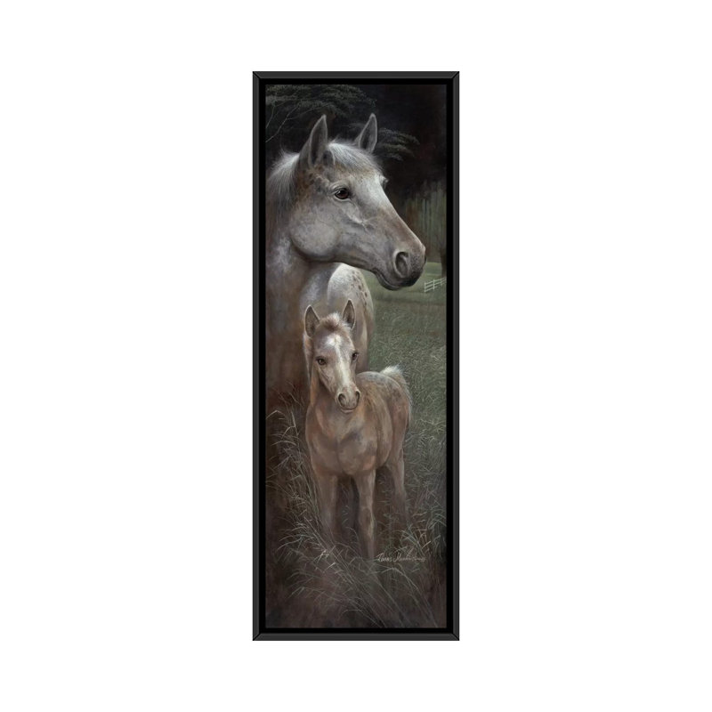 «Meredith's Tammy», peinture sur toile tendue, H 36 po x l 12 po x P 1,5 po, Toile avec cadre noir
