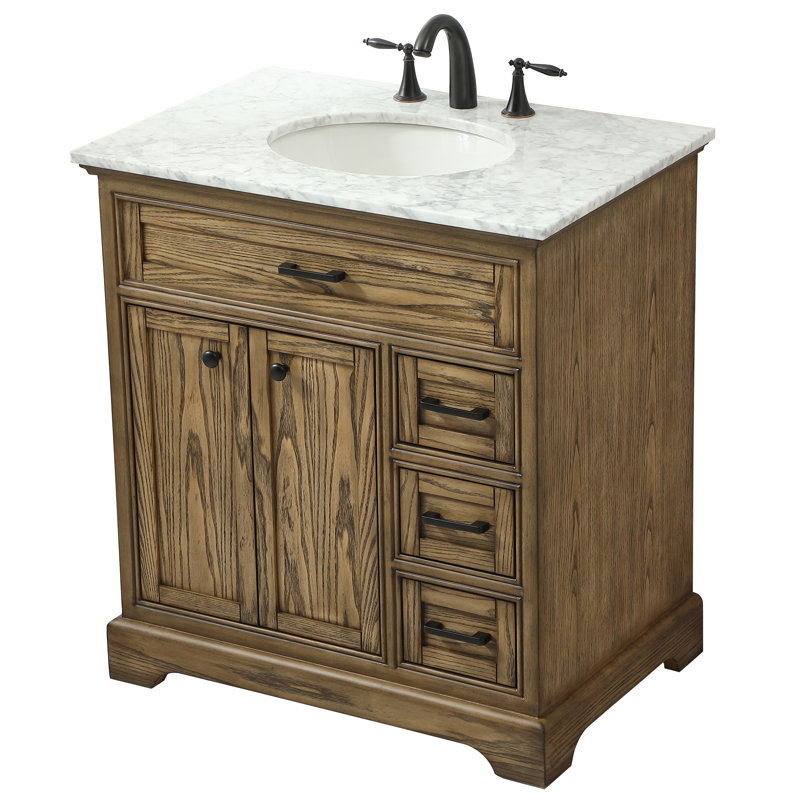 Ensemble de meuble-lavabo simple 32 po Hermes, Bois flottant