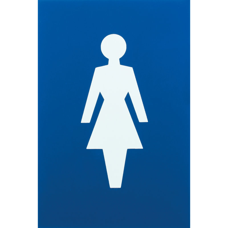 Amaryia Female Sign 100Mm X 150Mm, Cobalt Blue
