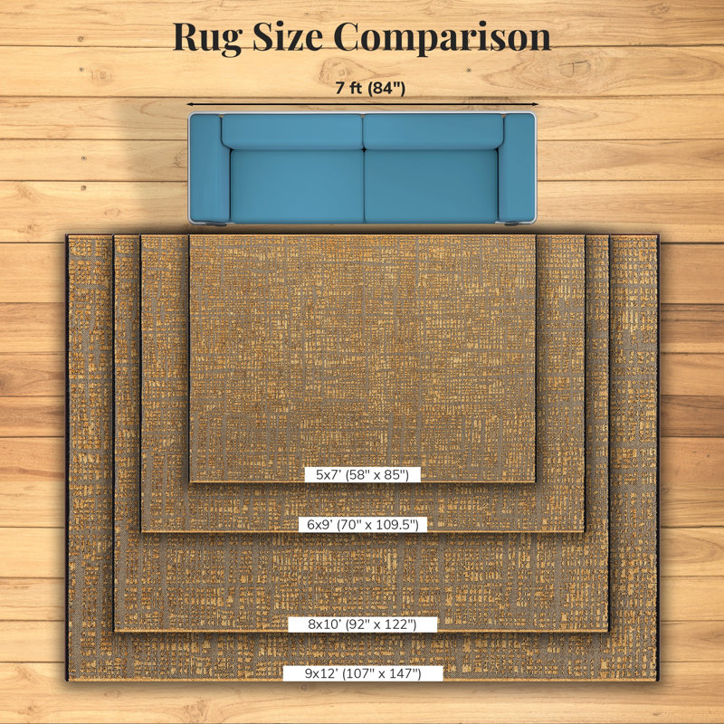 Tapis rustique texturé, Rectangle 7 pi 8 po x 10 pi 2 po