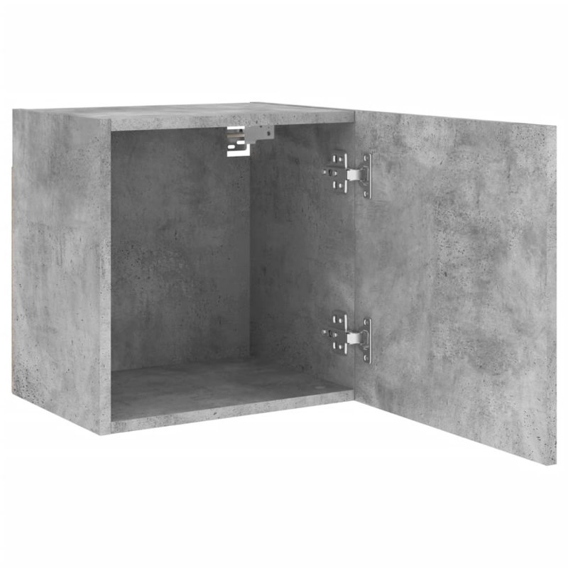 Niccole Unfinished TV Stand for TVs up to 24", Concrete Grey