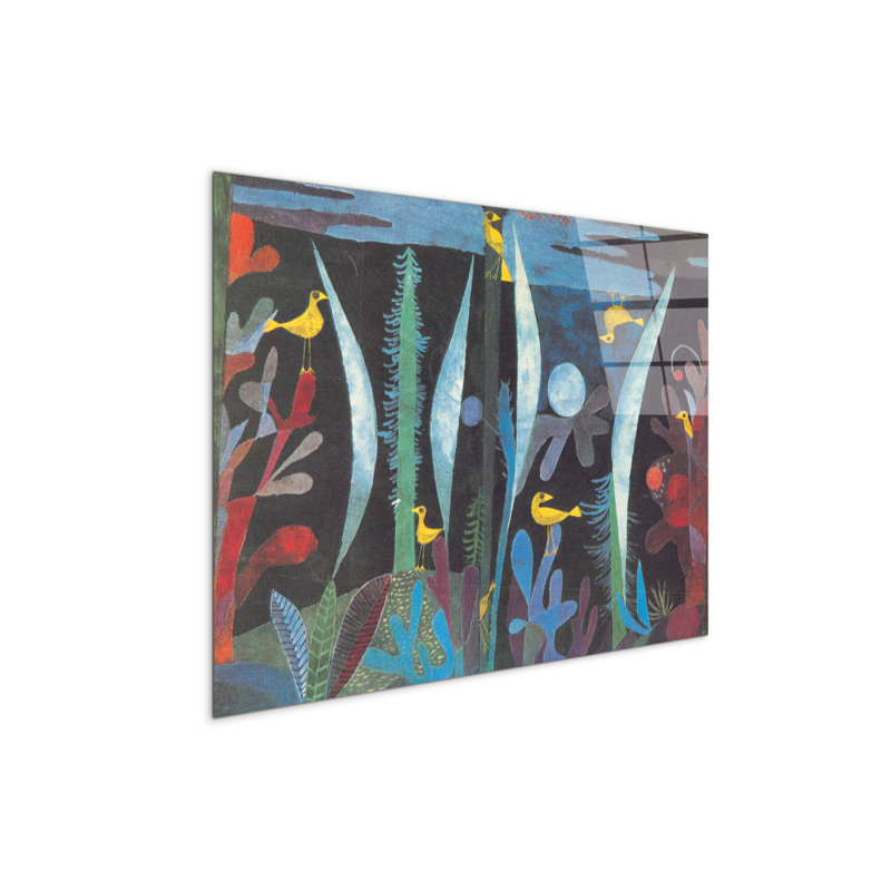 landscape with birds 58×78 cm CrystalArt Acrylic Material Glass Effect, Frameless Panel, Lightweight Ready to Hang