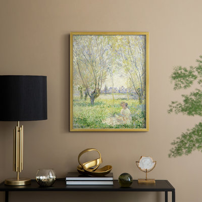 «Vintage Landscape XLVII», reproduction encadrée - bois massif