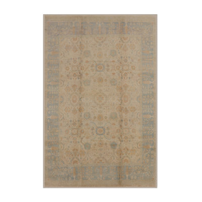 Tapis beige / bleu Leighann