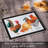 CounterArt Whimsical Roosters 3mm Glass Cutting Board 15” x 12”