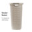  50L Slim Laundry Hamper, Clothes Basket, Lid, Plastic-111360882-127321049