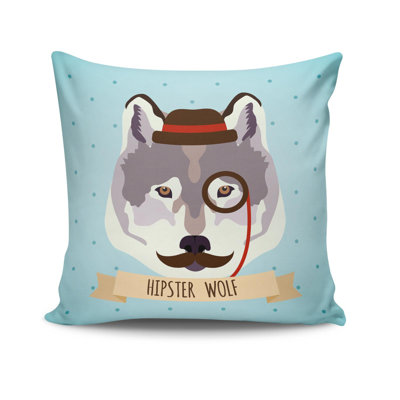 Housse de coussin carré en polyester Mccaleb
