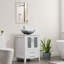 Finition de la base: finition du plateau blanc: meuble-lavabo simple autoportant bleu de 24 po avec comptoir en bois manufacturé-657482318-657482314