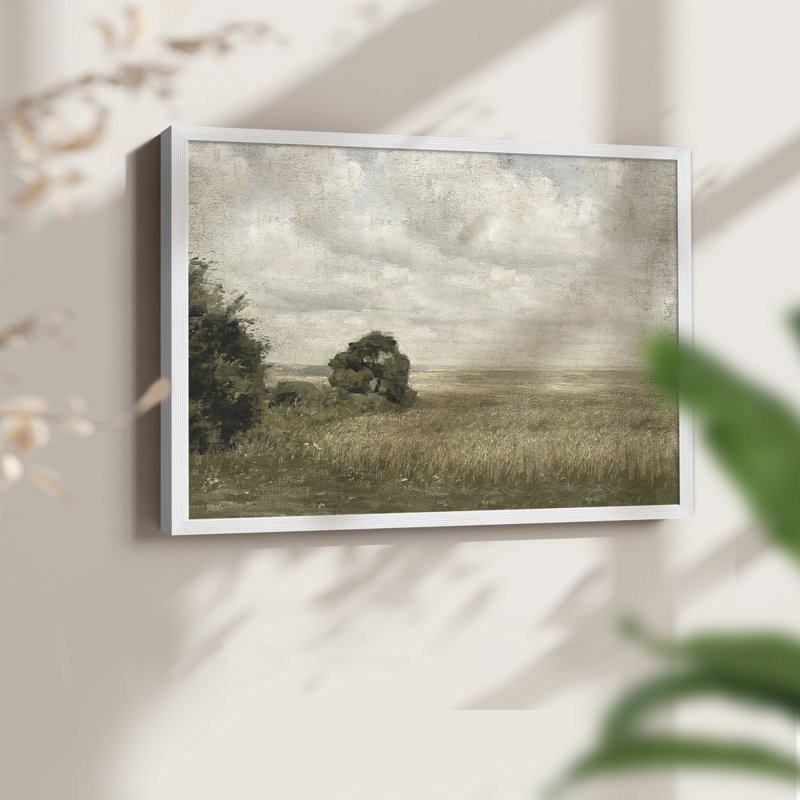 Paysages rétro-DCxxxix-impression encadrée - réversible, H 11 po x l 14 po, Blanc