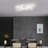 23.6 x 35.4" Modern LED Flush Mount Ceiling Light White