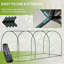 Protecteur de culture de jardin 9 pi x 4 pi - Tente de plante avec 3 entrées à fermeture à glissière, boîte de rangement, 6 piquets de sol, compartiment de cage, chevilles, pochette de protection