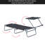 Beach Chair With Adjustable And Space Design - Grey Lounge Stable Structure Sun Shade