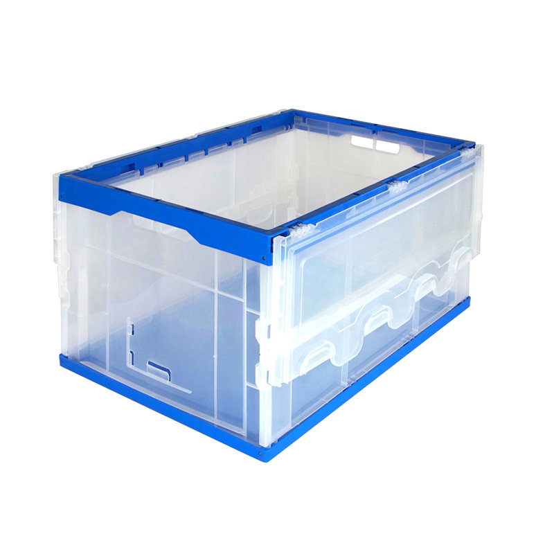 Montez-le! Caisse pliable pour le rangement, contenant en plastique pliable avec couvercle attaché, 23 x 15 x 13 pouces, capacité de 65 litres