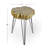 Calne Polystone Tree Trunk Side End Accent Table with Black Hairpin Legs-24389110