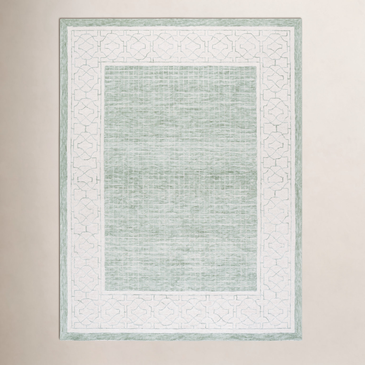 Hand-Tufted Geometric Wool Rug, Rectangle 8' x 10'