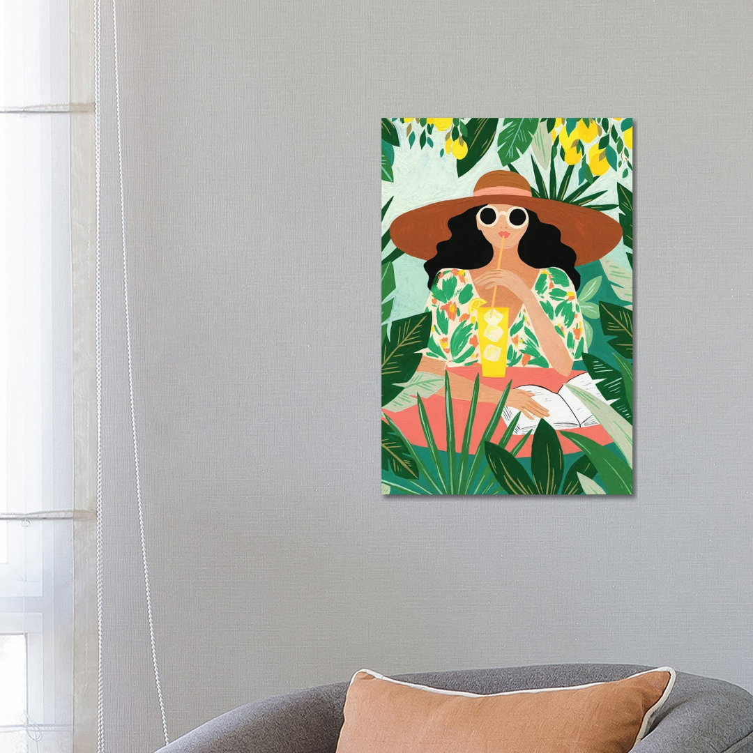 Under The Lemon Tree von Emily Kopcik - Galerie-verpackte Leinwand Giclée