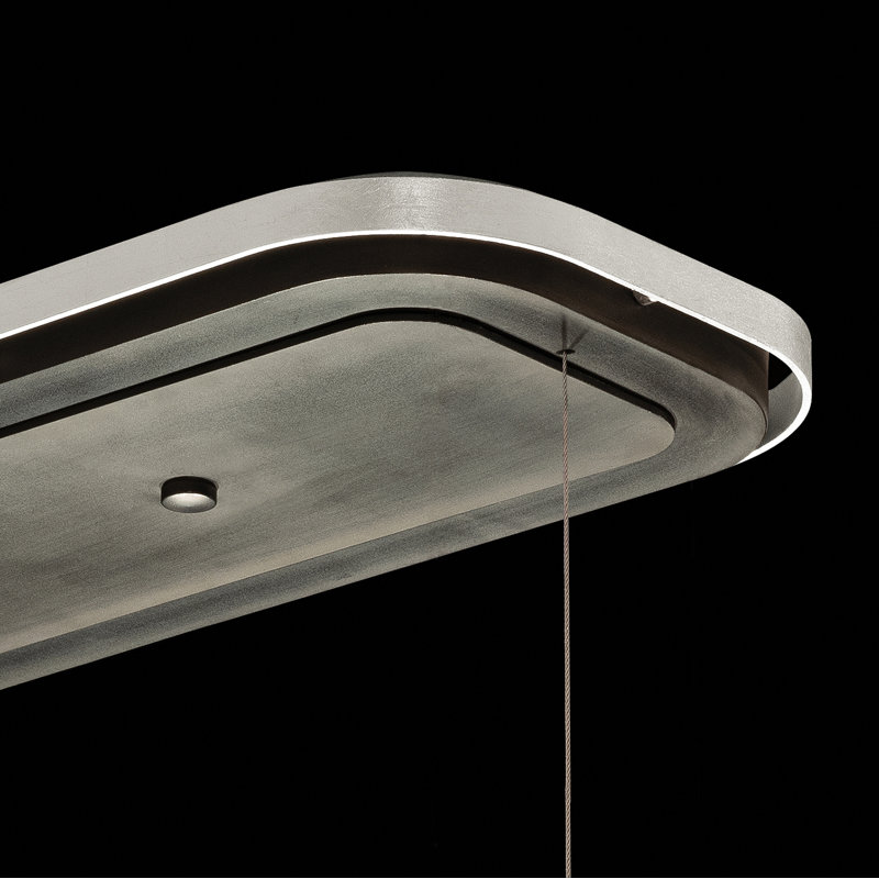 Bond 4 - Light LED Pendant, Clear, Black/Silver