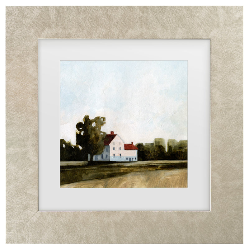 Quiet Farmhouse I par Emma Caroline, H 14,5 po x l 14,5 po x P 0,625 po, Champagne
