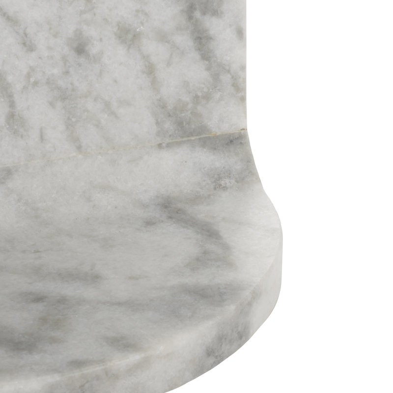 Hatteras Marble End Table, Dark Gray