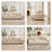 94.5” Wide Modern Style Tufted Sofa-372584047