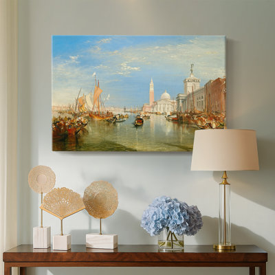 Venice: The Dogana and San Giorgio Maggiore-J.M.W. Turner-Gallery Wrapped Canvas-1834