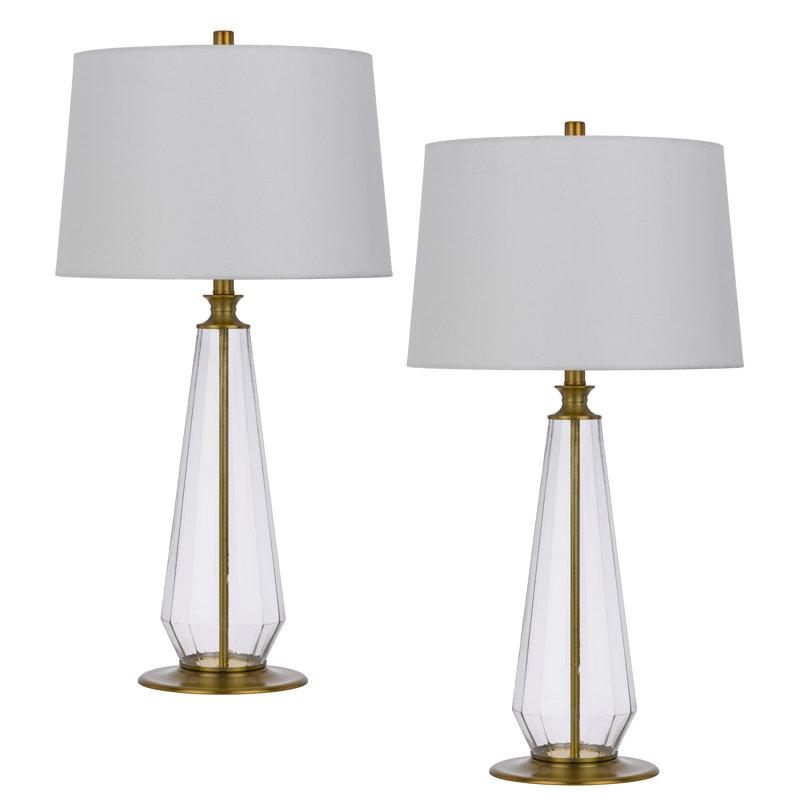 Lampe de table en verre